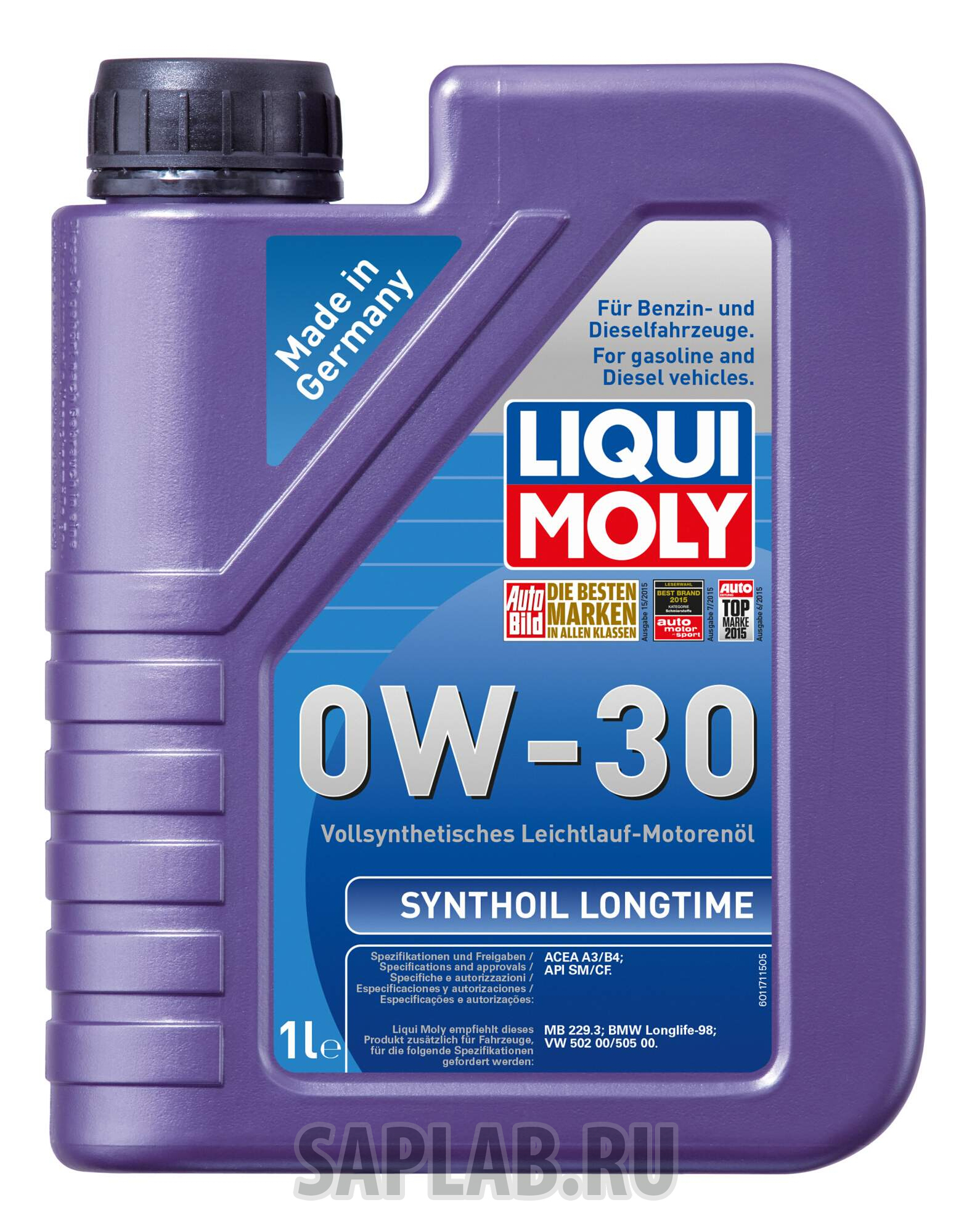 Купить LIQUI MOLY 8976 Моторное масло Liqui moly Synthoil Longtime 0W-30 1л