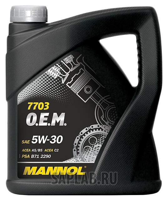 Купить MANNOL 1065 Моторное масло Mannol 7703 O.E.M. 5W-30 4л