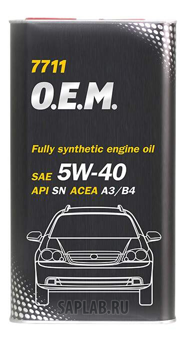 Купить MANNOL 4043 Моторное масло Mannol 7711 O.E.M. 5W-40 4л