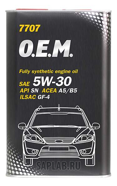 Купить MANNOL 4053 Моторное масло Mannol 7707 O.E.M. 5W-30 1л