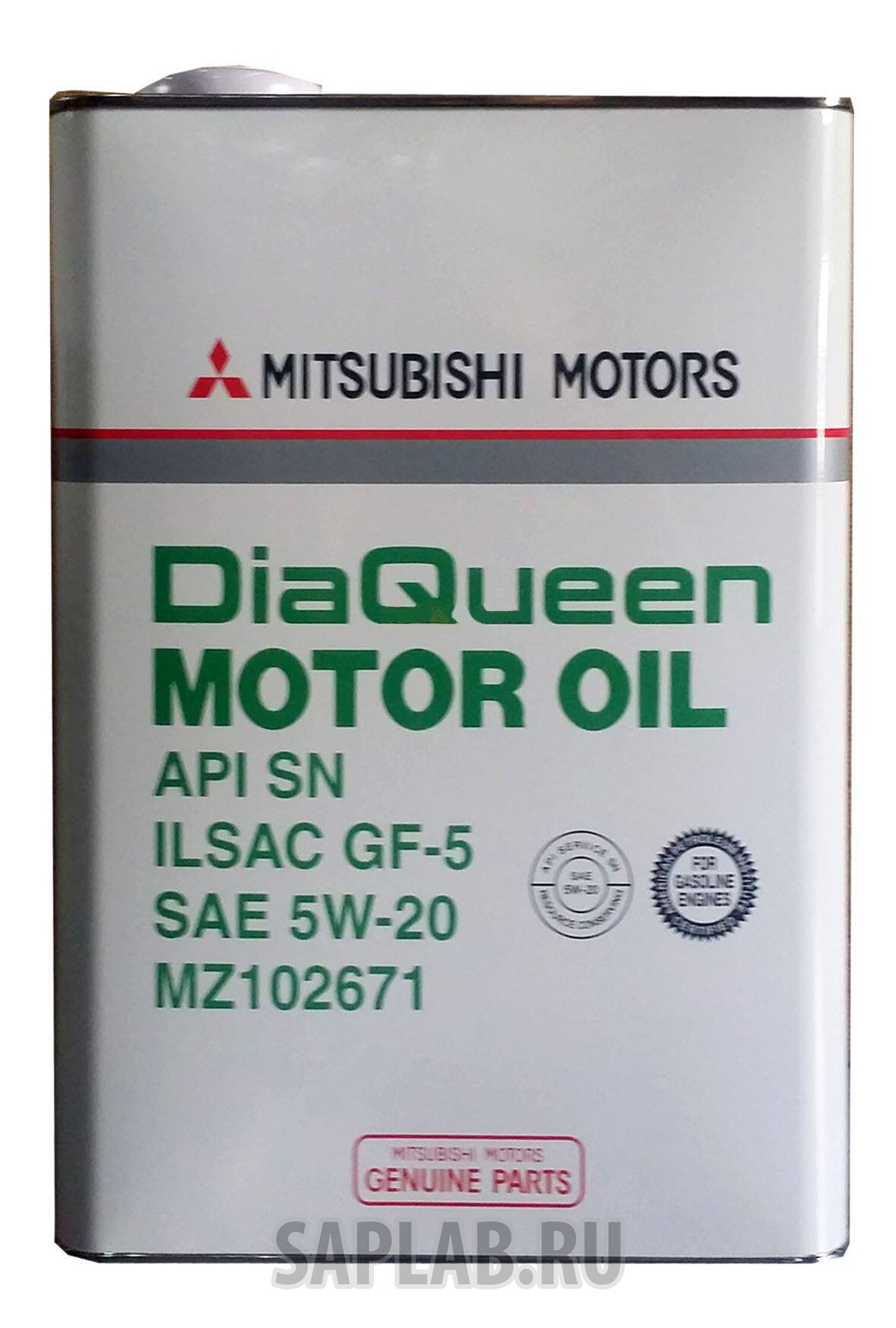 Купить MITSUBISHI MZ102671 Моторное масло Mitsubishi DiaQueen 5W-20 4л