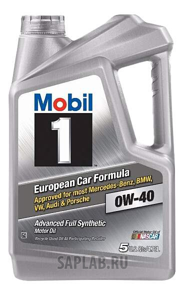 Купить MOBIL 120845 Моторное масло Mobil 1 Advanced Full Synthetic 0W-40 4,83 л