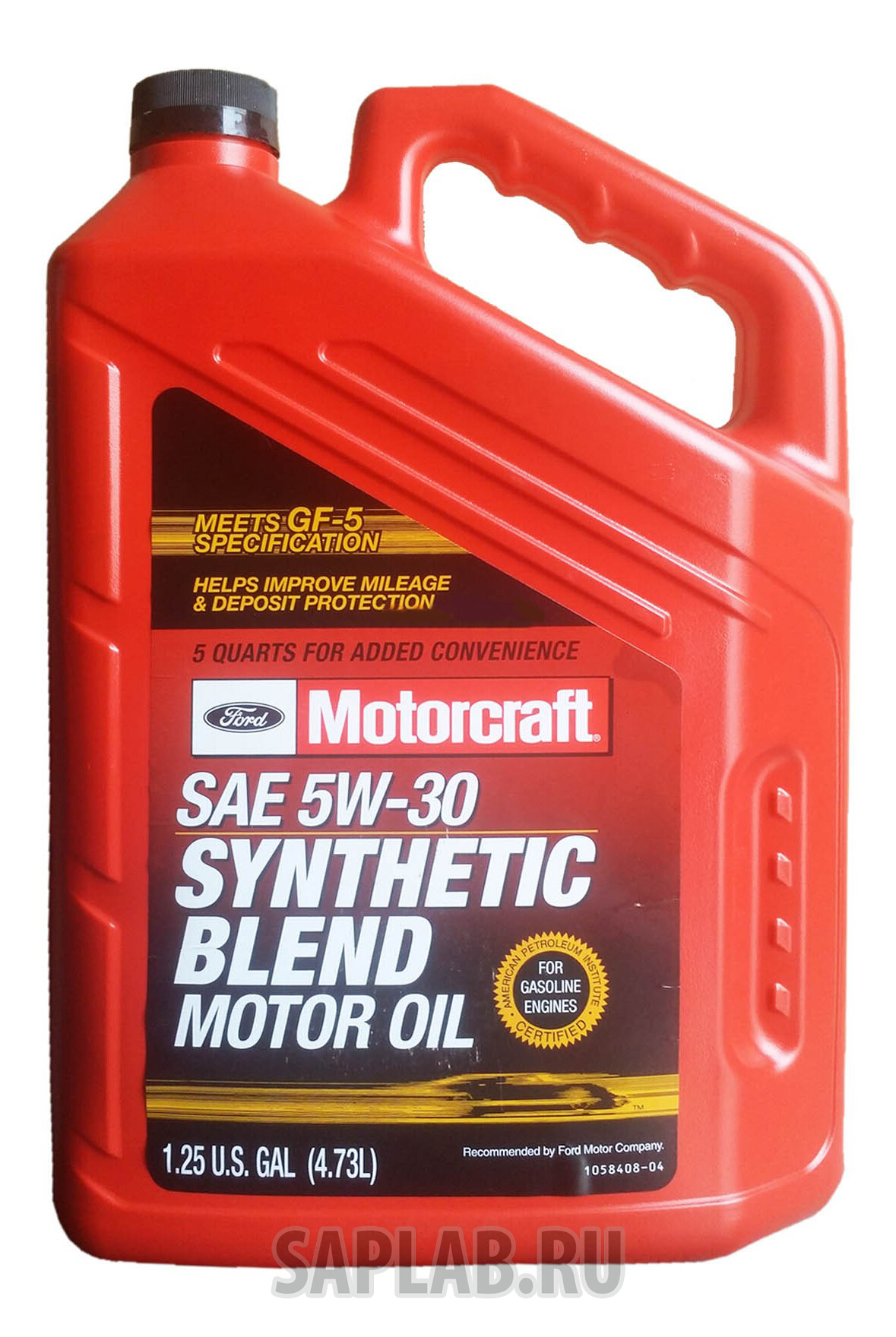 Купить MOTORCRAFT XO5W305Q3SP Моторное масло Motorcraft Premium Synthetic Blend 5W-30 4,73л