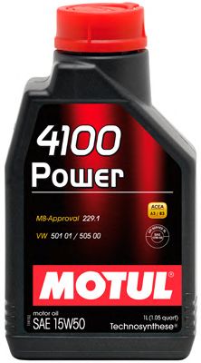 Купить MOTUL 102773 Масло моторное MOTUL 4100 Power 15W-50 1л