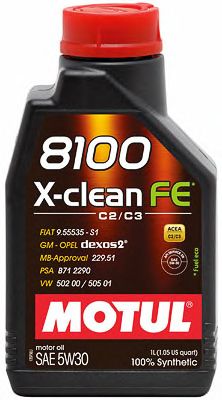 Купить MOTUL 104776 Моторное масло Motul 8100 X-clean FE 5w-30 4л