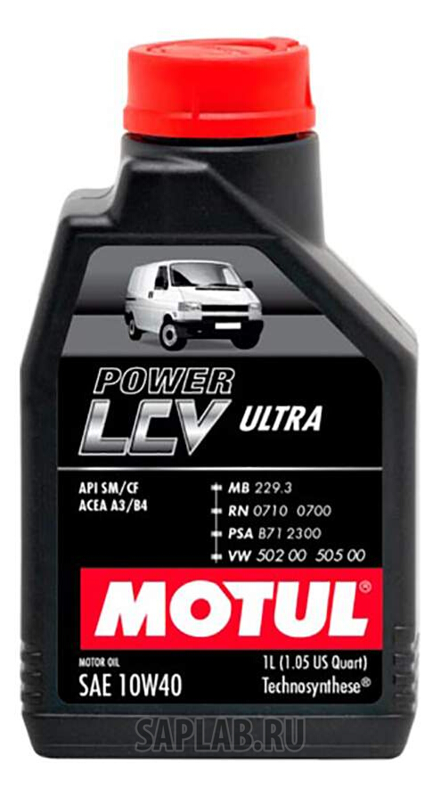 Купить MOTUL 106350 Моторное масло Motul Power LCV Ultra 10W-40 1л