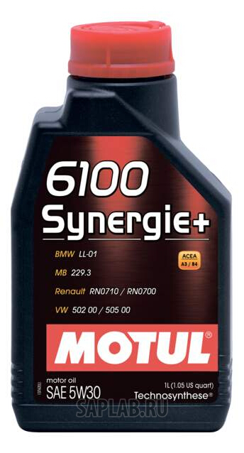 Купить MOTUL 106521 Моторное масло Motul 6100 Synergie + 5w-30 1л