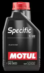 Купить MOTUL 107304 Моторное масло Motul Specific 5122 SAE 0W-20 1л