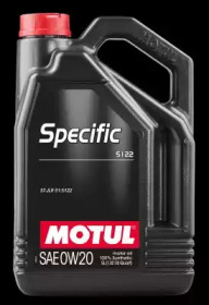 Купить MOTUL 107339 Моторное масло Motul Specific 5122 0w-20 5л