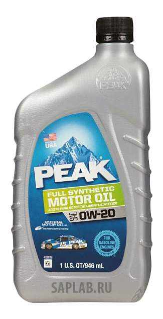 Купить PEAK 7020016 Full Synthetic Motor Oil 0W-20 0,946л