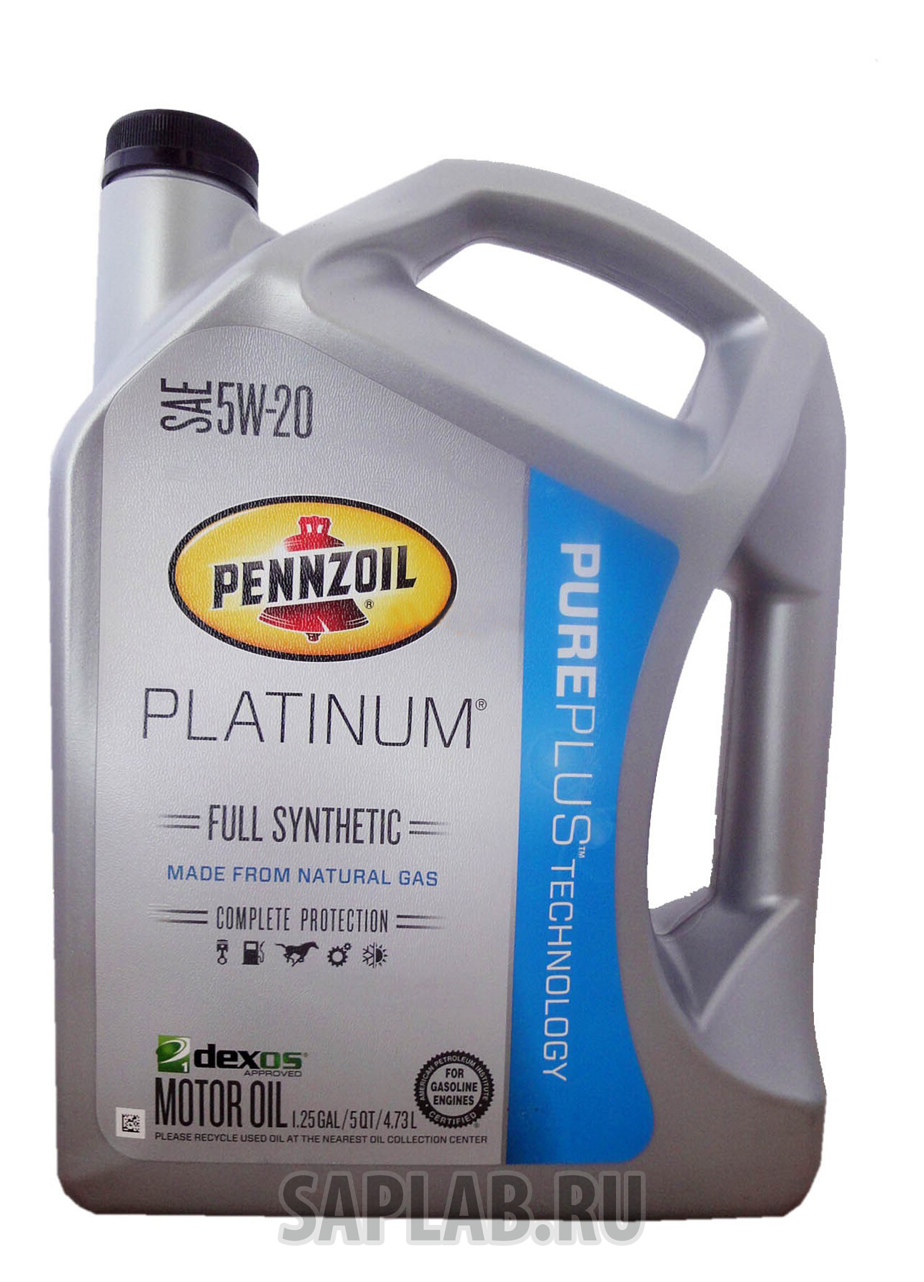 Купить PENNZOIL 550038332 Моторное масло Pennzoil Platinum SAE 5W-20 4,73л