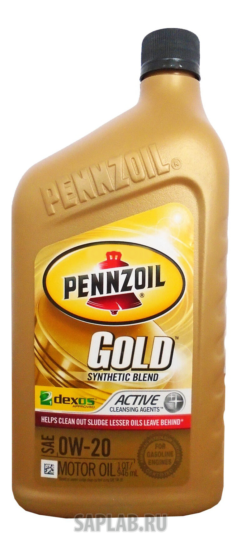 Купить PENNZOIL 550041400 Моторное масло Pennzoil Gold Synthetic Blend SAE 0W-20 0,946л