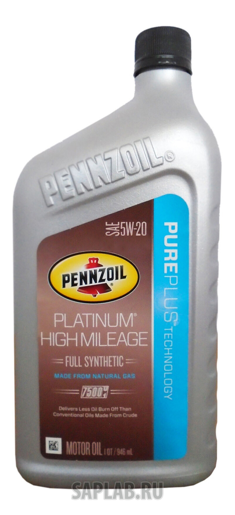 Купить PENNZOIL 550042724 Моторное масло Pennzoil Platinum high mileage 5w-20 0,946л