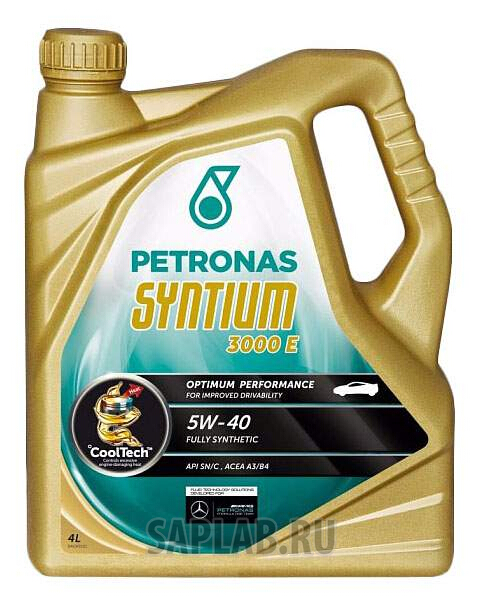 Купить PETRONAS 18054019 Моторное масло Petronas Syntium 3000 E 5W-40 4л