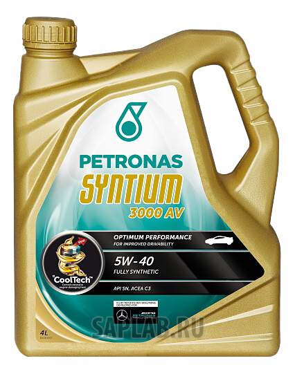 Купить PETRONAS 18284019 Моторное масло Petronas Syntium 3000 AV 5W-40 4л