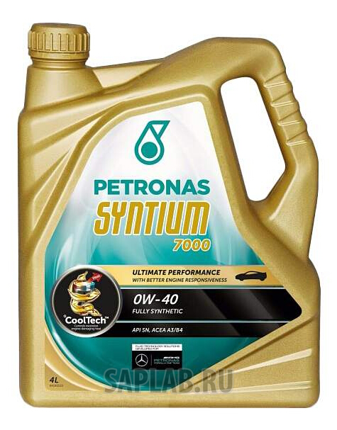 Купить PETRONAS 18384019 Моторное масло Petronas Syntium 7000 0W-40 4л