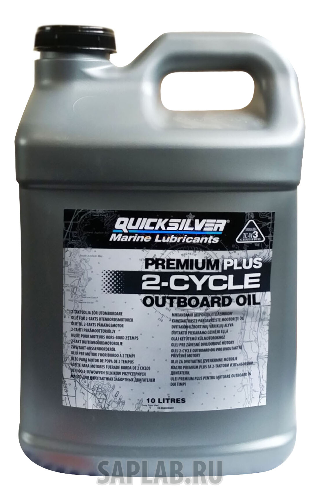 Купить QUICKSILVER 92858028QB1 Моторное масло Quicksilver Premium Plus 2-Cycle Outboard Oil TC-W3 5W-30 10л