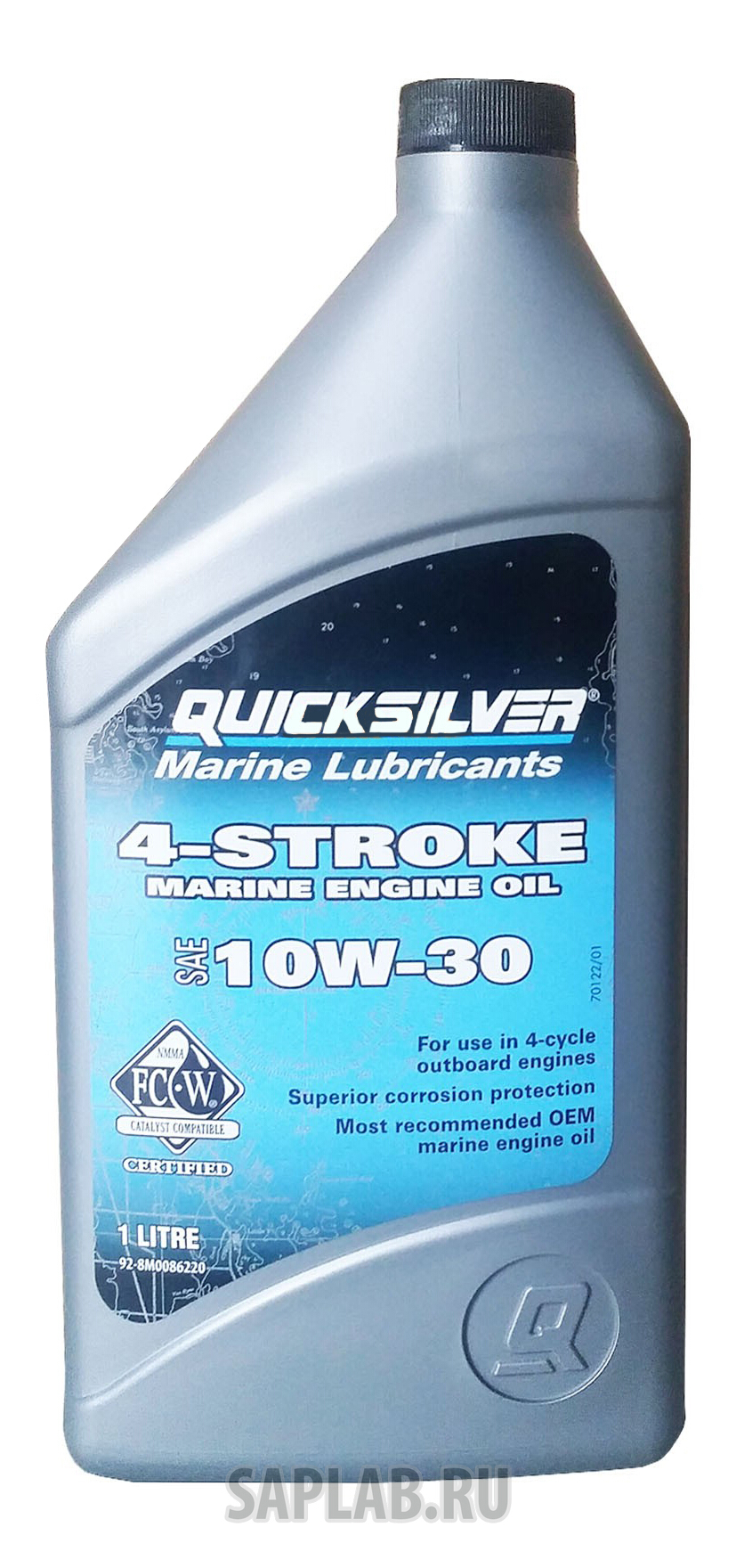 Купить QUICKSILVER 928M0086220 Моторное масло Quicksilver 4-Stroke Marine Engine Oil 10W-30 1л