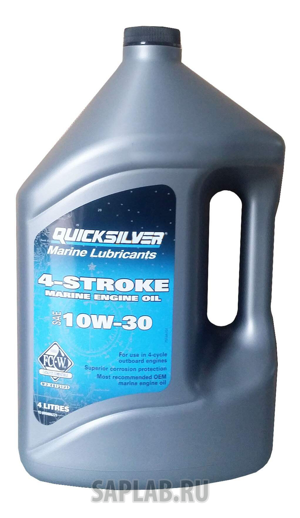 Купить QUICKSILVER 928M0086221 Моторное масло Quicksilver 4-Stroke Marine Engine Oil 10W-30 4л