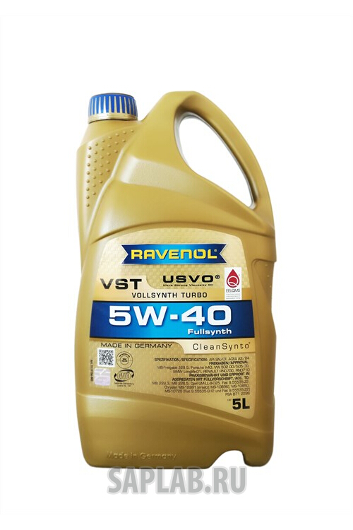 Купить RAVENOL 1111136005 Моторное масло Ravenol VollSynth Turbo VST 5W-40 5л
