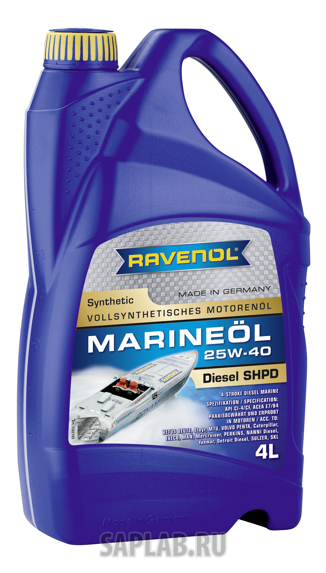 Купить RAVENOL 4014835729797 Моторное масло Ravenol Marineoil SHPD 25W-40 4л
