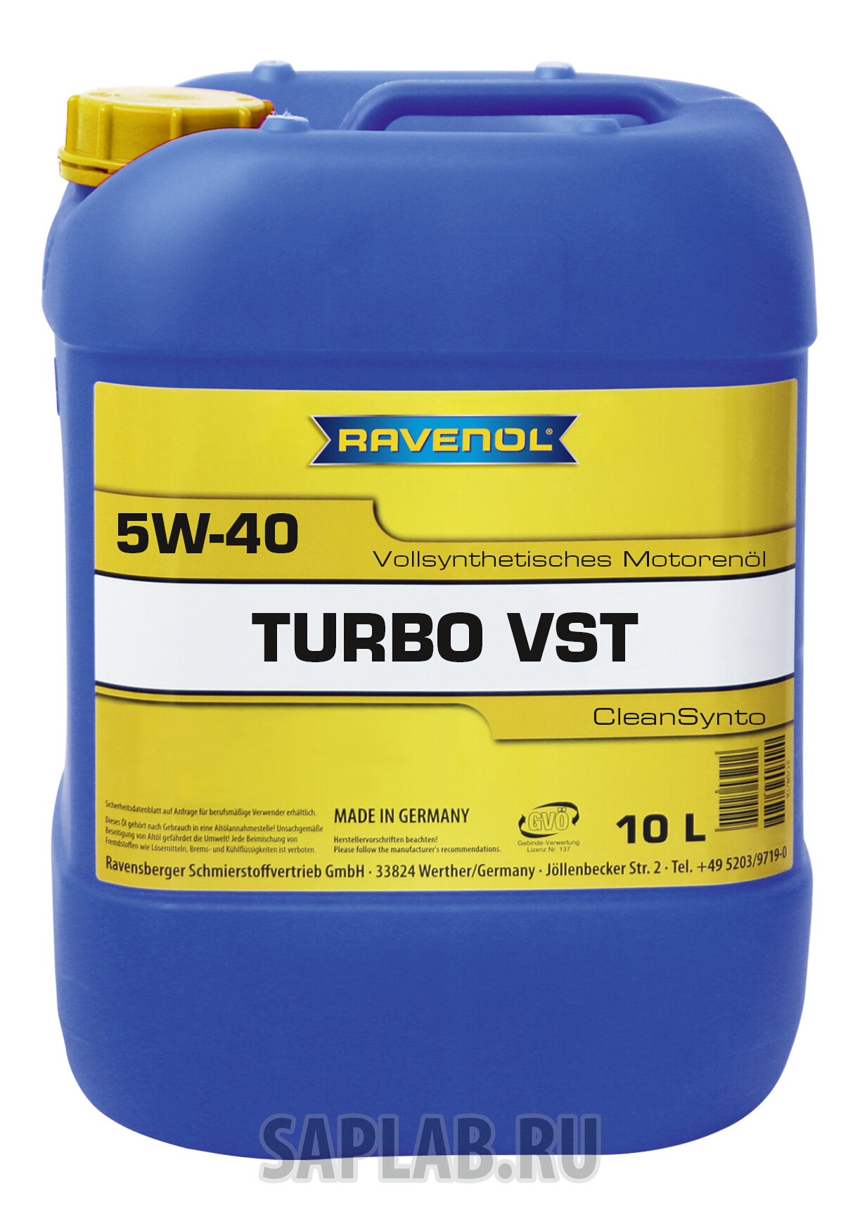 Купить RAVENOL 4014835798540 Моторное масло Ravenol VST SAE 5W-40 10л