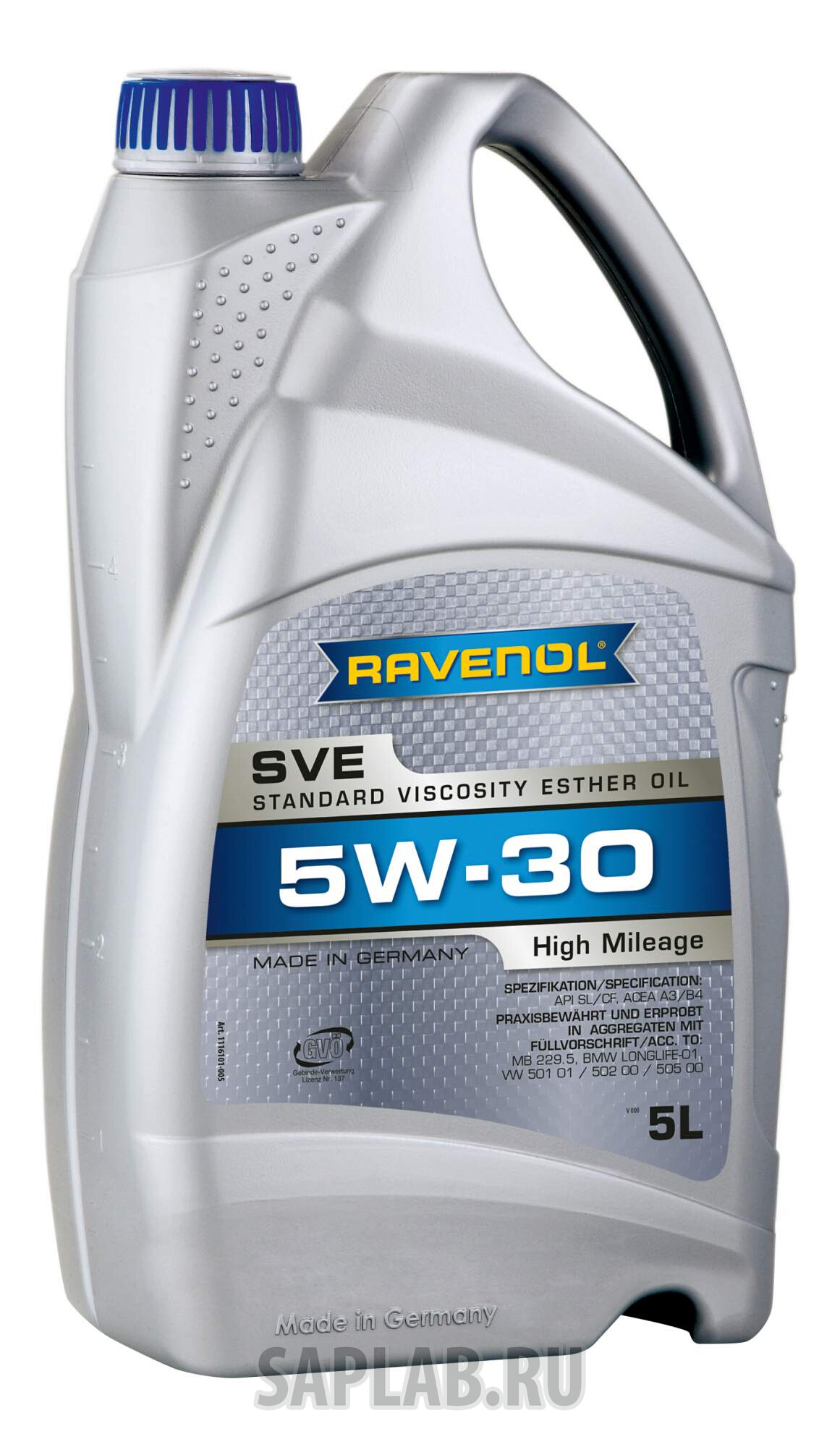 Купить RAVENOL 4014835802810 Моторное масло Ravenol SVE Standard Viscosity Ester Oil SAE 5W-30 5л