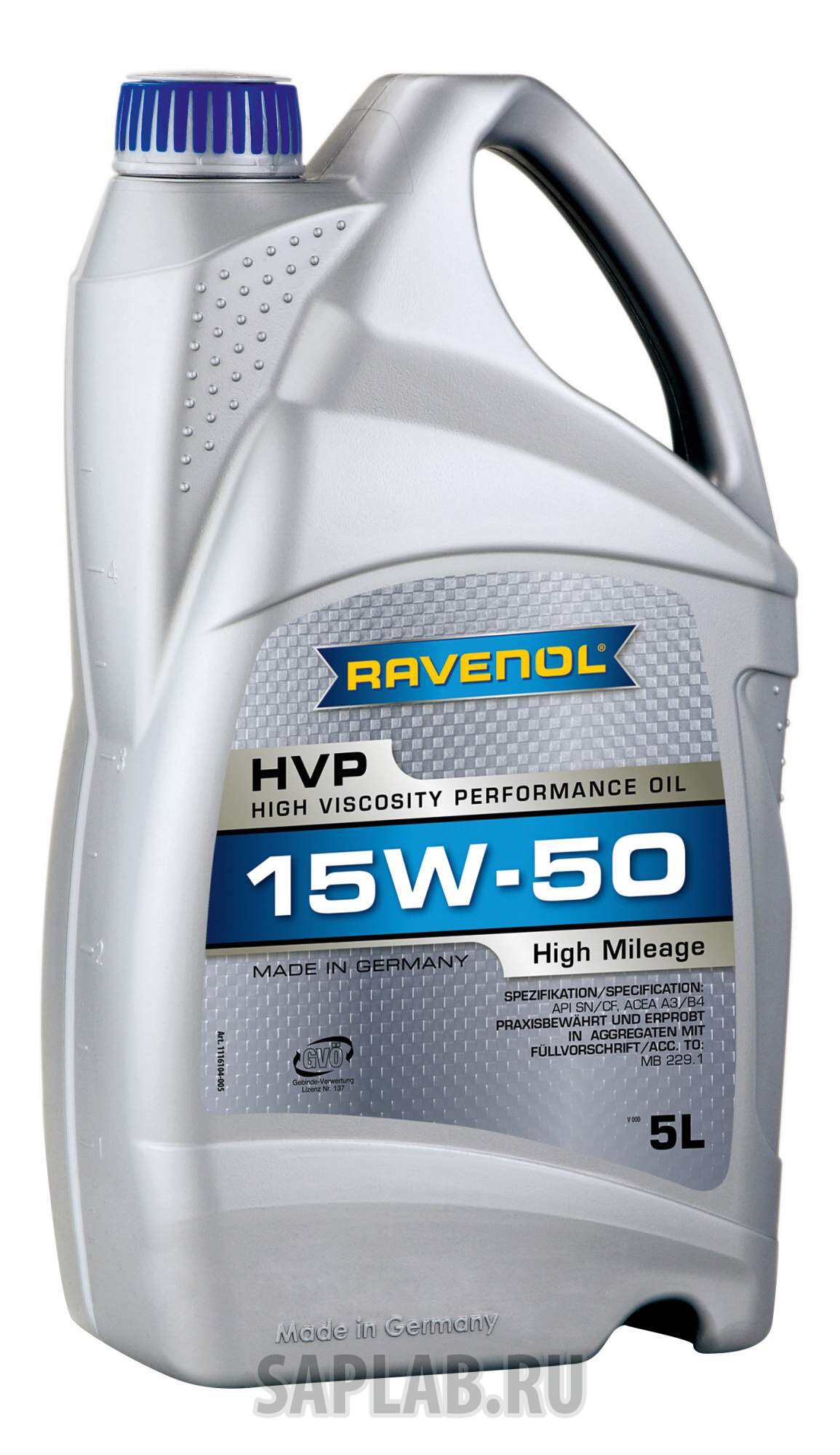 Купить RAVENOL 4014835803022 Моторное масло Ravenol HVP High Viscosity Perfor Oil SAE 15W-50 5л
