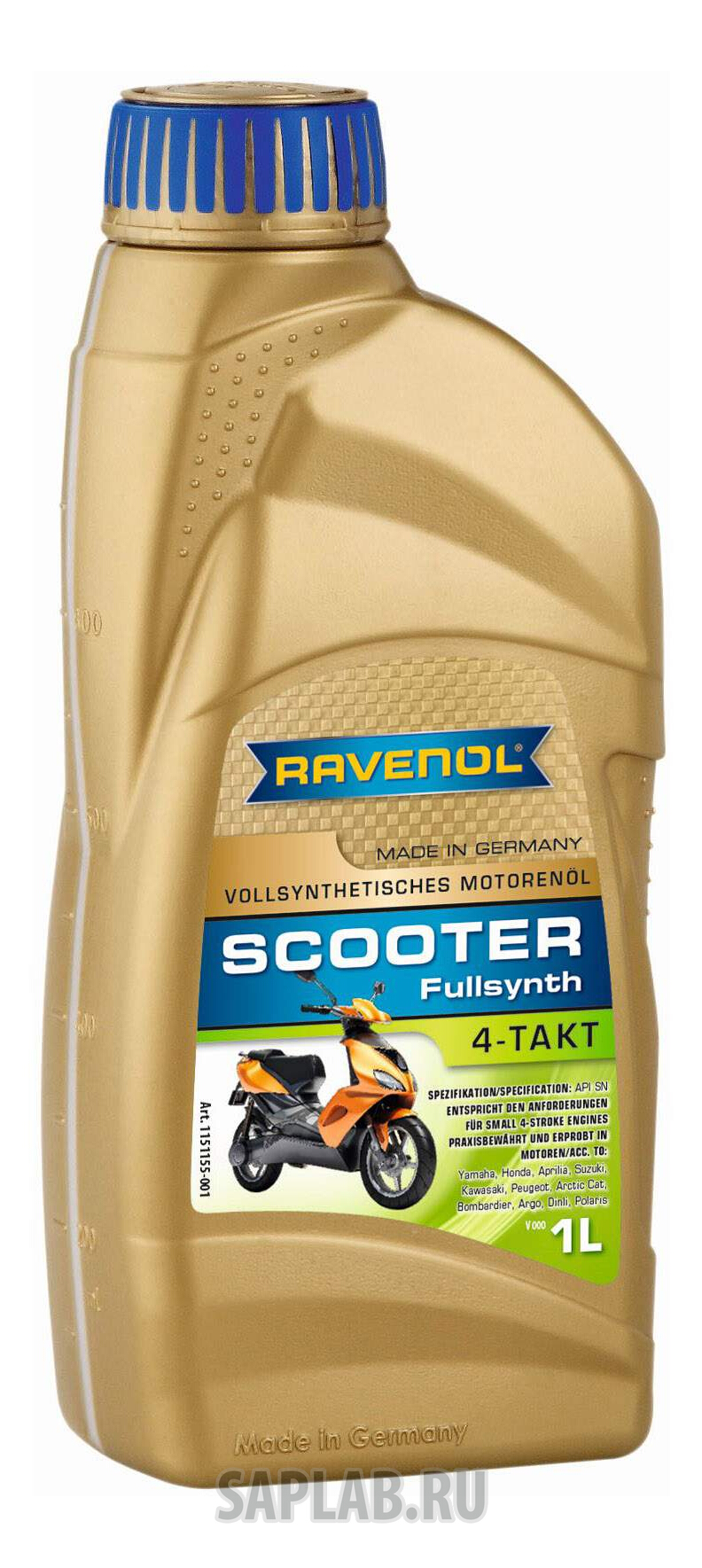 Купить RAVENOL 4014835839939 Моторное масло Ravenol Scooter 4-Takt Fullsynth 10W-40 1л