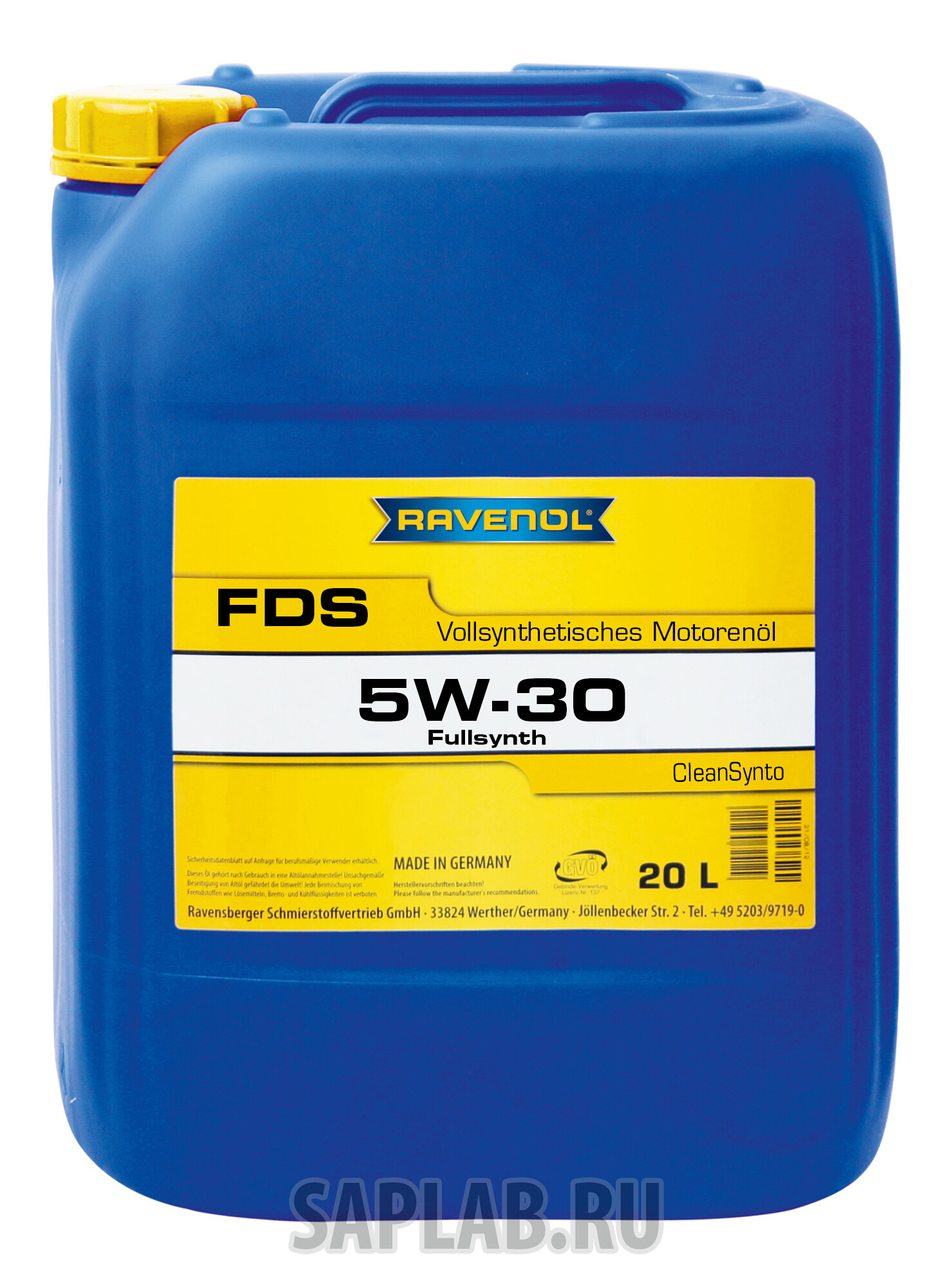 Купить RAVENOL 4014835846579 Моторное масло Ravenol FDS SAE 5W-30 20л