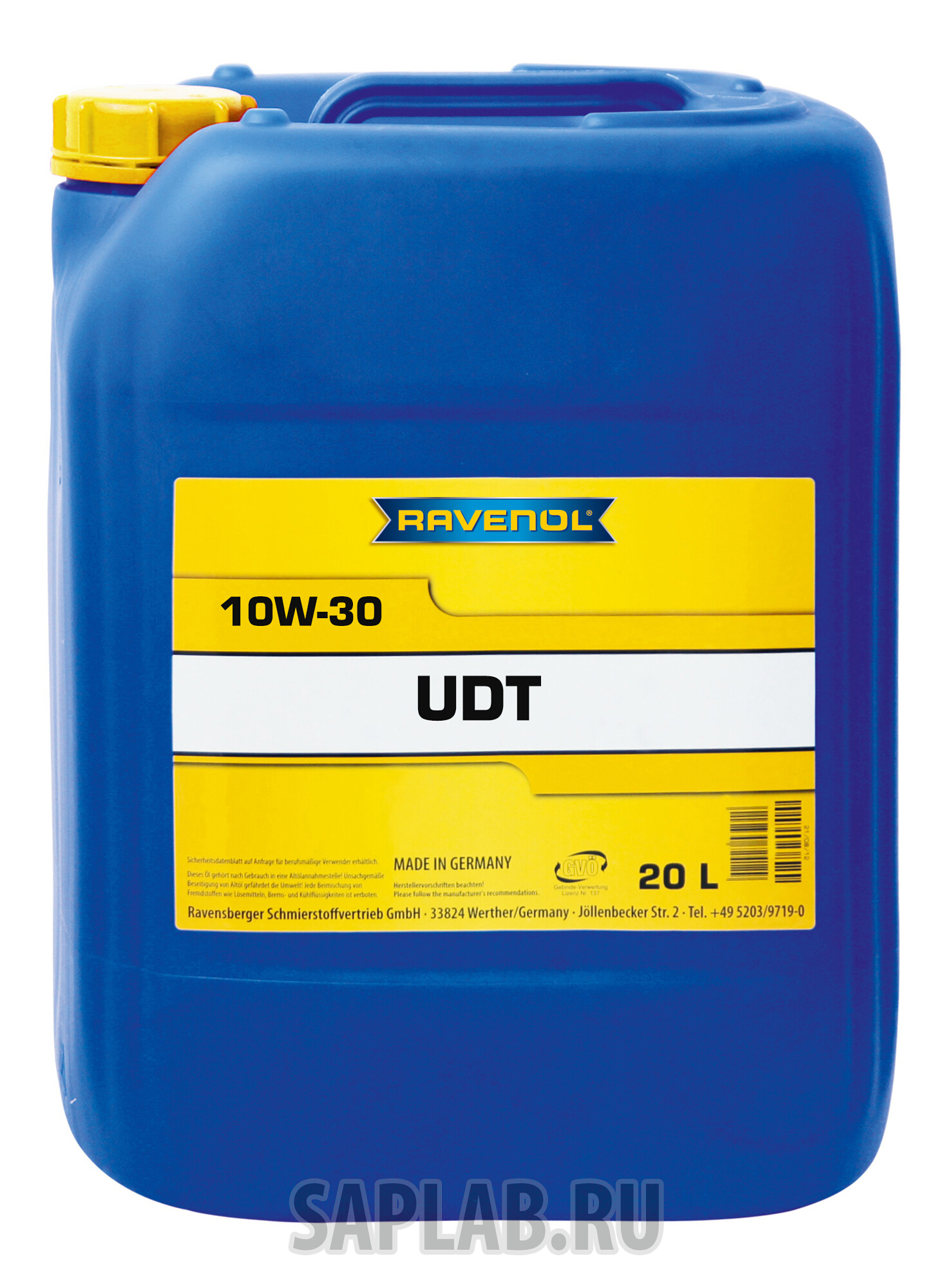 Купить RAVENOL 4014835850507 Моторное масло Ravenol UDT Ultra Duty Truck SAE 10W-30 20л