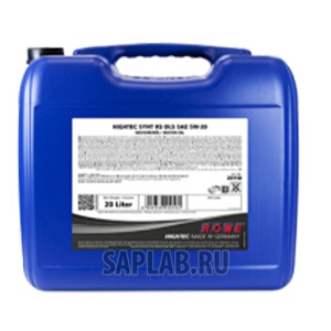 Купить ROWE 20118020003 Моторное масло Rowe Hightec Synt RS DLS SAE 5W-30 20л