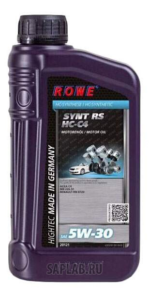 Купить ROWE 20121001003 ROWE Hightec Synt RS HC-C4 5W-30 1л