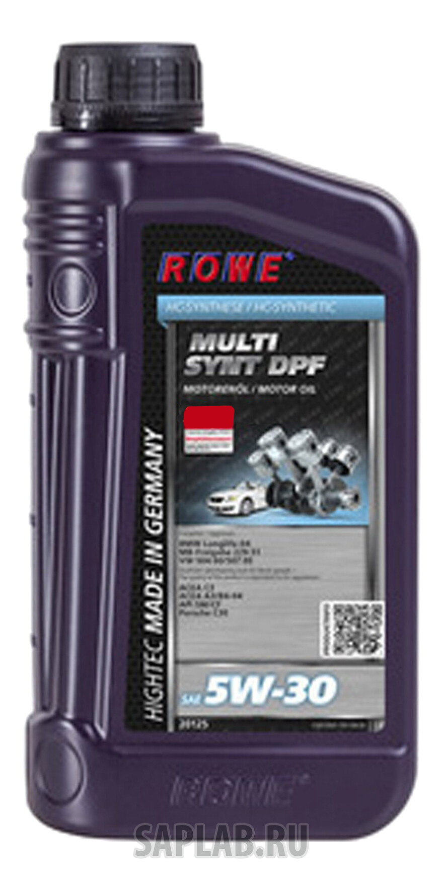 Купить ROWE 20125001003 ROWE Hightec Multi Synt DPF 5W-30 1л