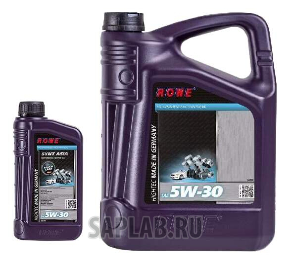 Купить ROWE 20245004103 ROWE Hightec Synt Asia 5W-30 4+1 л