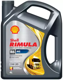 Купить SHELL 550040066 Моторное масло Shell Rimula R6 ME 5w-30 4л