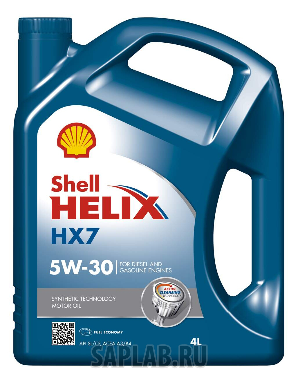 Купить SHELL 550040304 Моторное масло Shell Helix HX7 5W-30 4л