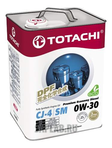 Купить TOTACHI 4562374690806 Моторное масло Totachi Premium Economy Diesel Fully Synthetic CJ-4/SM 0W-30 6л