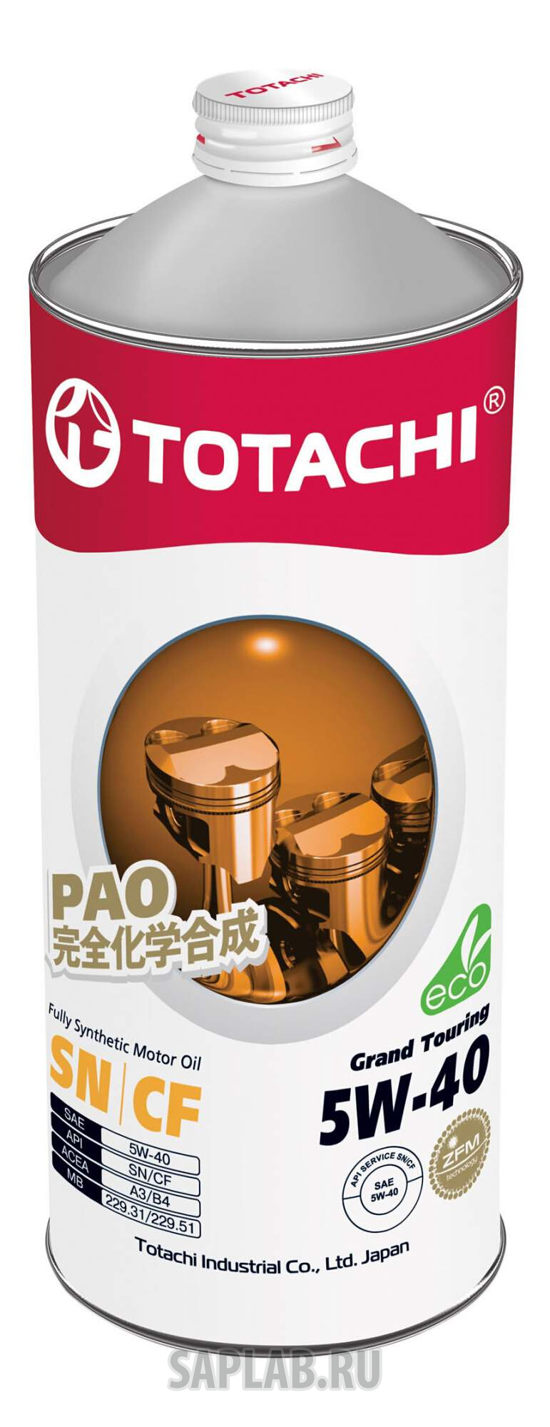 Купить TOTACHI 4562374690837 Моторное масло Totachi Grand Touring Fully Synthetic SN 5W-40 1л