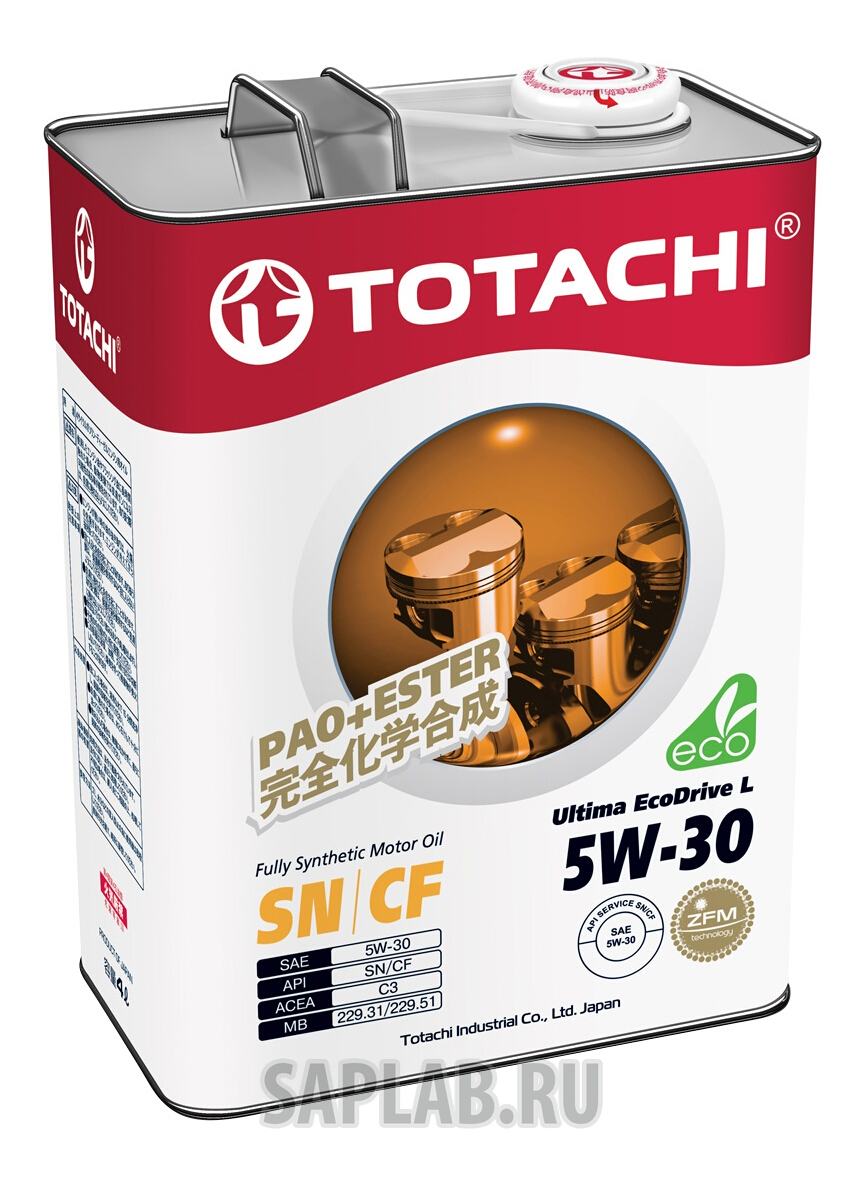 Купить TOTACHI 4562374690929 Моторное масло Totachi Ultima EcoDrive L Fully Synthetic SN/CF 5W-30 4л