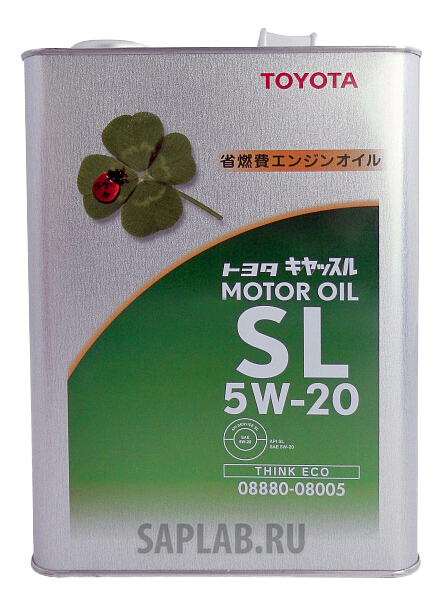 Купить TOYOTA 888008005 Моторное масло Toyota SL 5W-20 4л