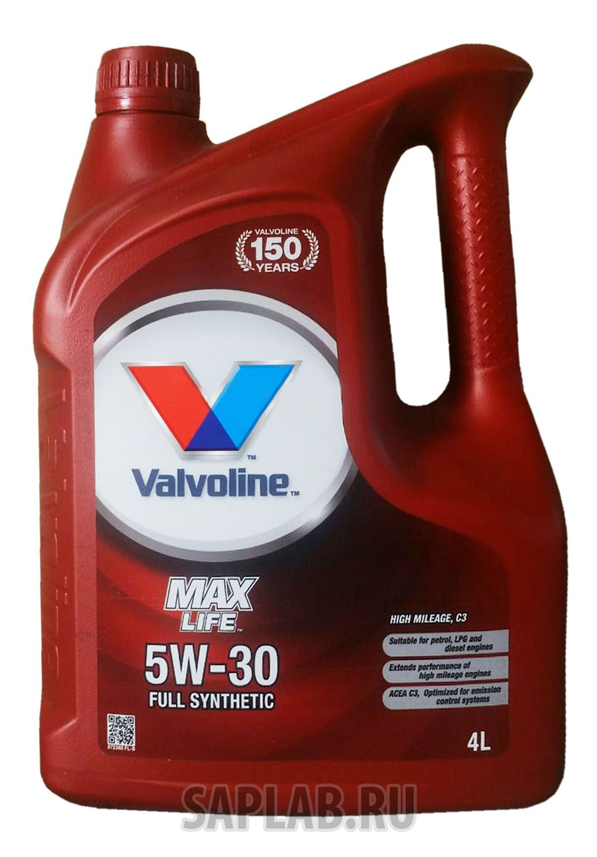 Купить VALVOLINE 872368 Моторное масло Valvoline Maxlife C3 5W-30 4л