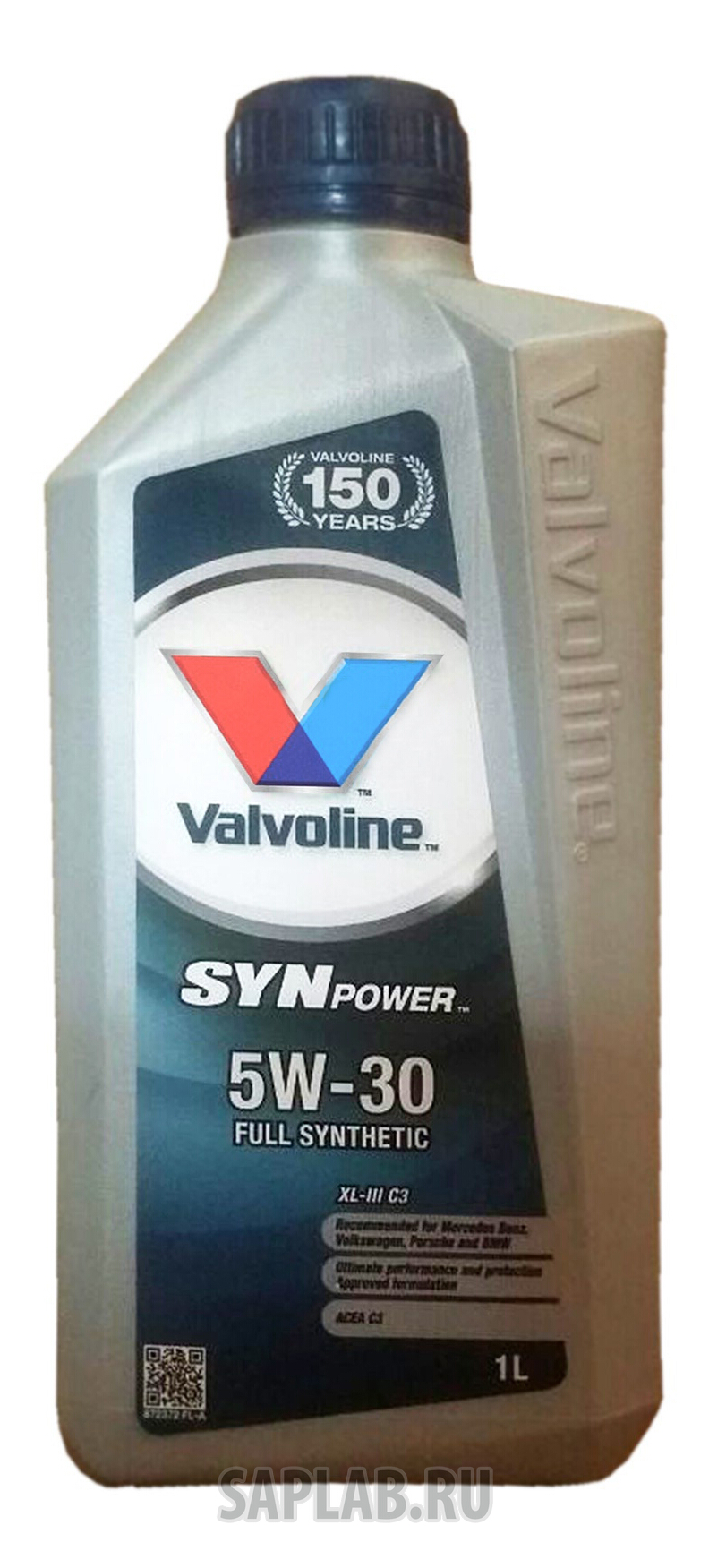 Купить VALVOLINE 872372 Моторное масло Valvoline Synpower XL-III SAE 5W-30 1л