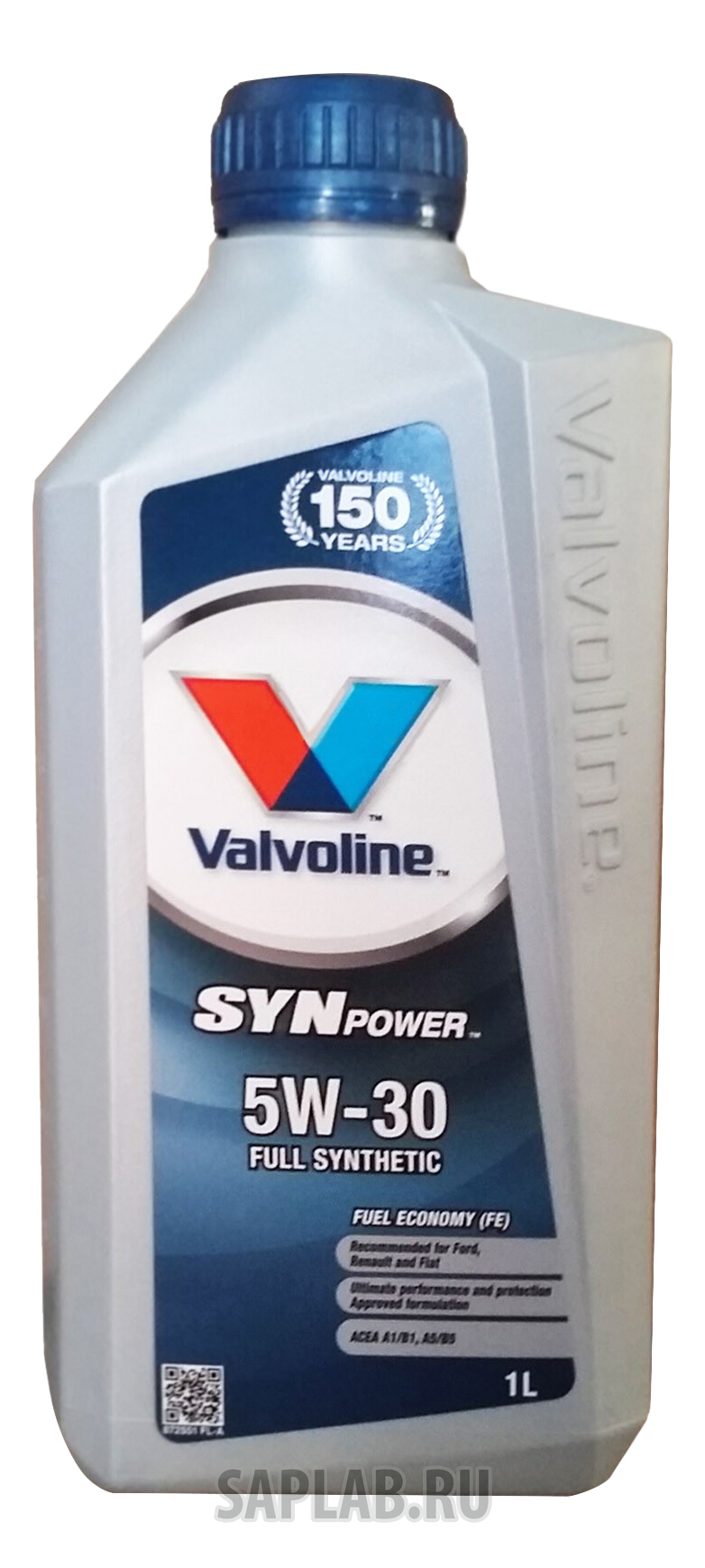 Купить VALVOLINE 872551 Моторное масло Valvoline Synpower FE SAE 5W-30 1л