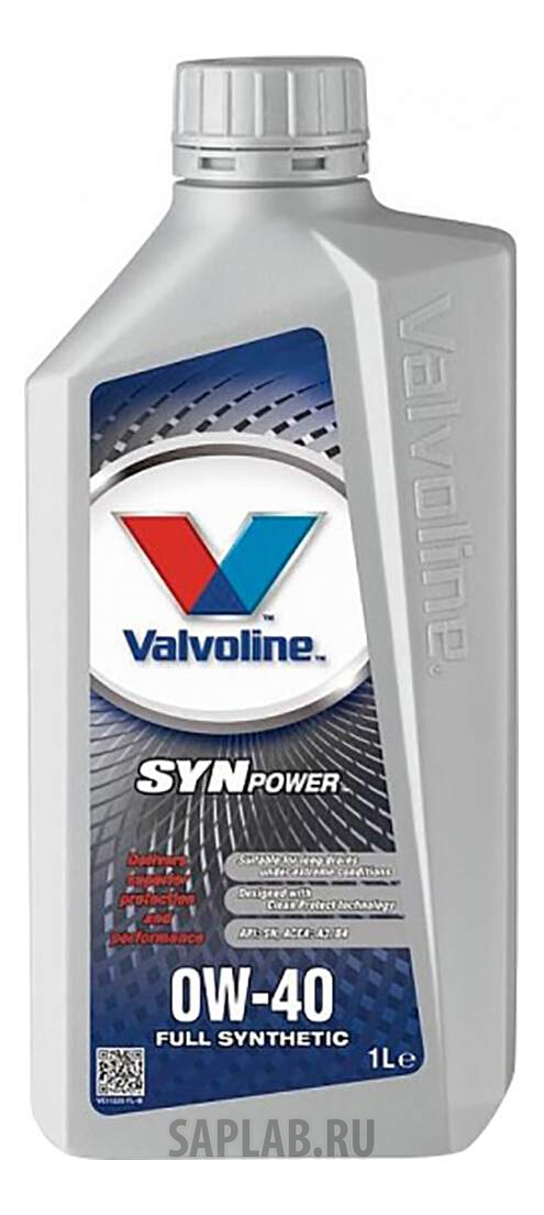 Купить VALVOLINE 872587 Моторное масло Valvoline SynPower 0W-40 1л