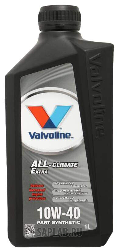 Купить VALVOLINE 872779 Моторное масло Valvoline All Climate Extra 10W-40 1л