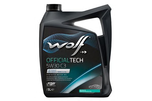 Купить WOLF 8308215 Моторное масло wolf Official Tech C3 5W-30 5л