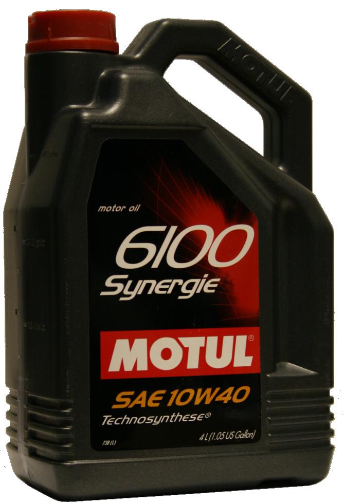 Купить MOTUL 101491 Моторное масло Motul 6100 Synergie + 10w-40 4л