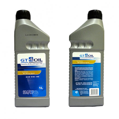 Купить GT OIL 8809059407400 Моторное масло GT-Oil Extra Synt 5W-40 1л
