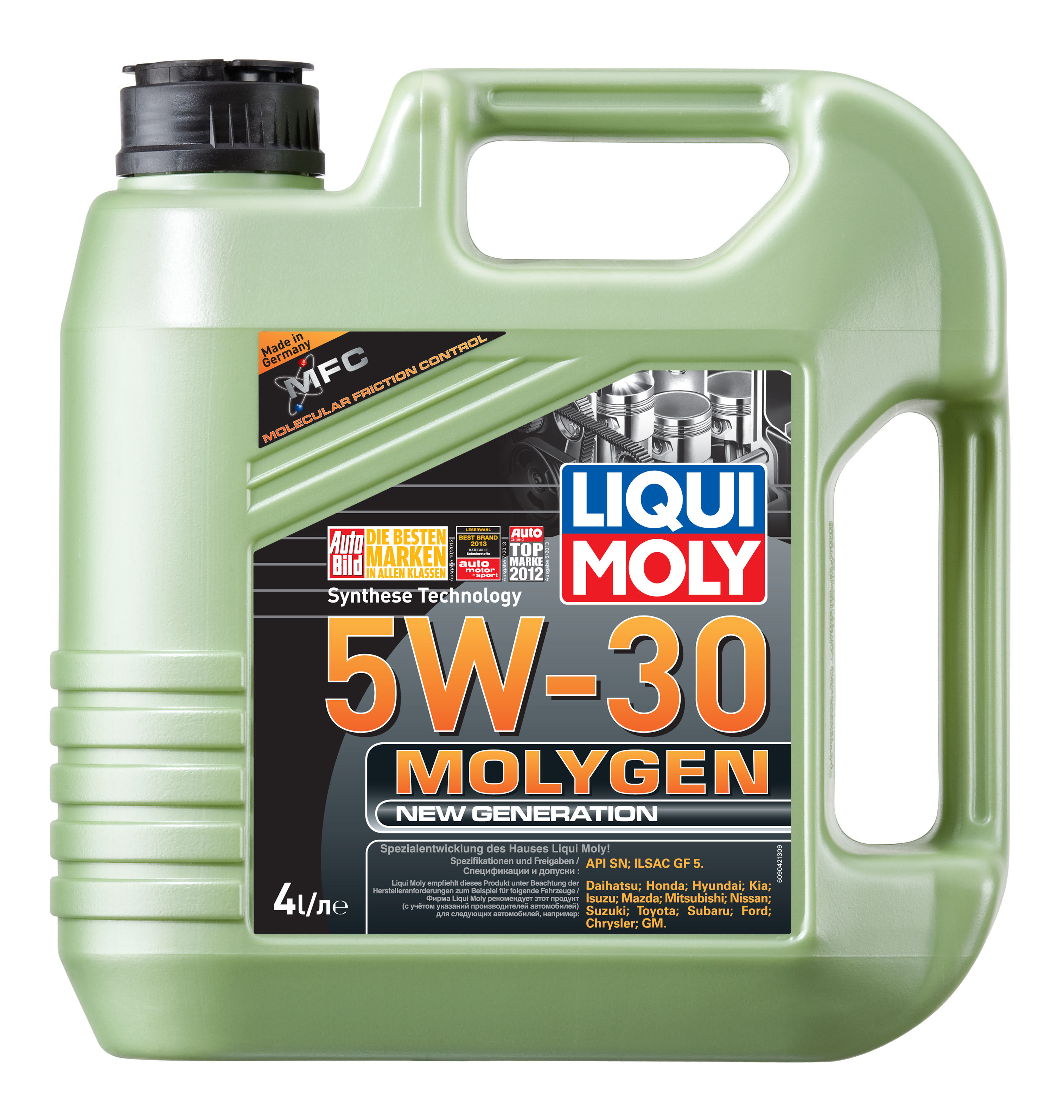 Купить LIQUI MOLY 9042 Моторное масло Liqui moly Molygen New Generation 5W-30 4л